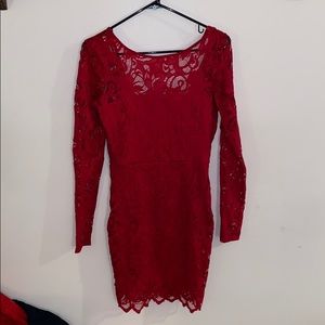 Red Lace Dress